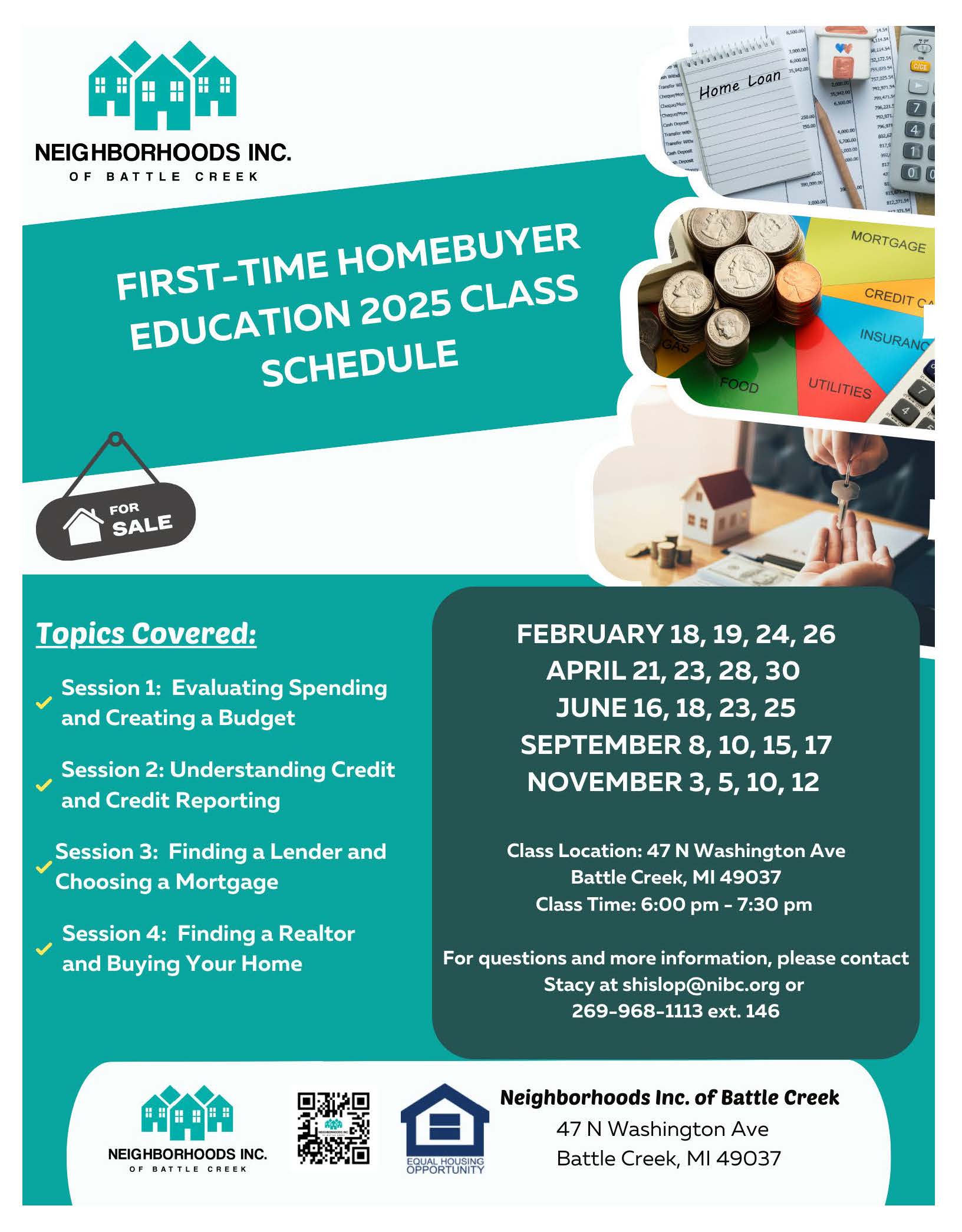 2025 First Time Homebuyers Education FLYER